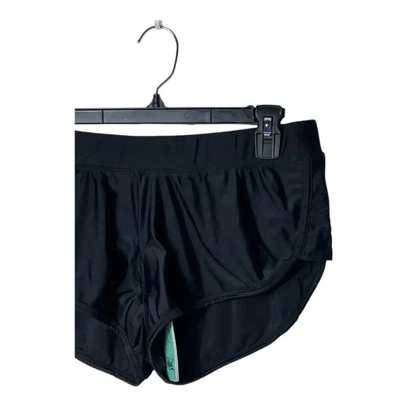 HEAT SOLID BLACK SWIM SHORT BOTTOMS SIZE LARGE NWT - Picture 5 of 11